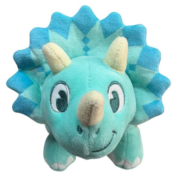 Disney Parks Animal Kingdom Dinoland Blue Triceratops Plush Small 11” Dinosaur - Picture 5 of 16